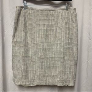 Norton McNaughton Tweed Beige Blue and Purple Skirt
